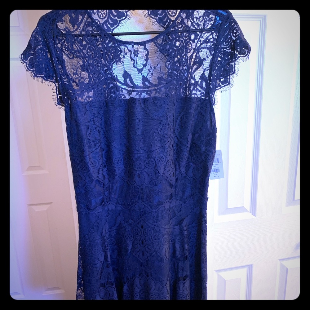 NWT Navy Lace Dress
